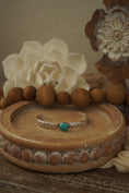 Load image into Gallery viewer, Engraved Turquoise Stone Cuff
