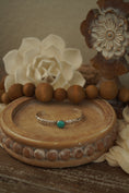 Load image into Gallery viewer, Engraved Turquoise Stone Cuff
