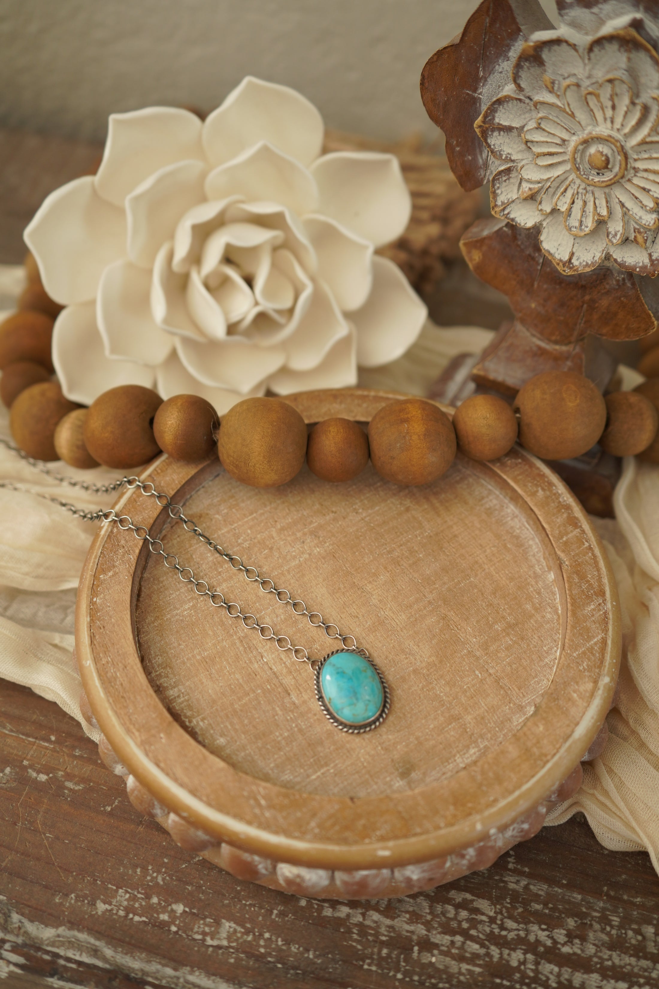 Oval Turquoise Necklace