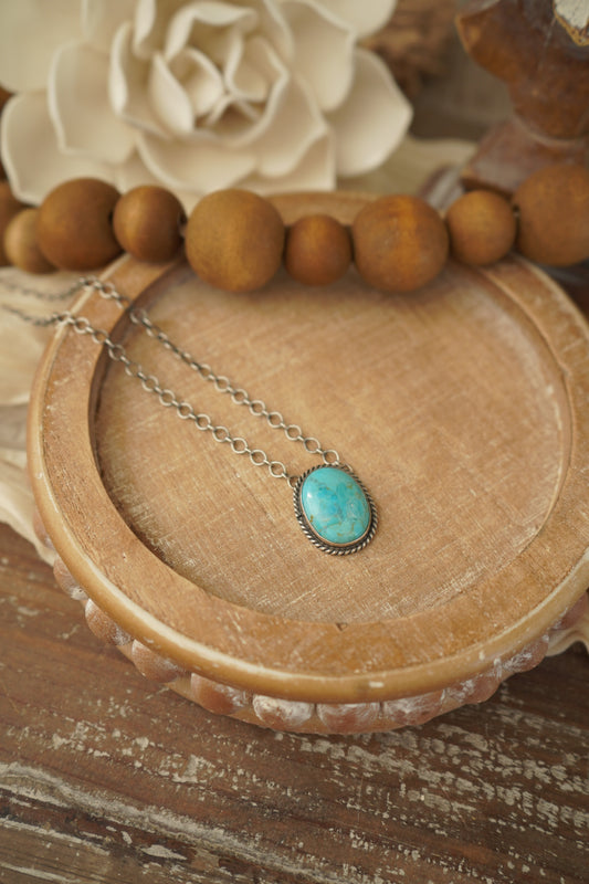 Oval Turquoise Necklace