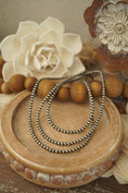 Load image into Gallery viewer, 48" Sterling Silver Pearls Long Strand Necklace
