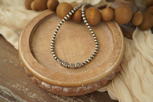1720 Sterling Silver Pearl Necklace - Mustard Seed Verse (Matthew 17:20)
