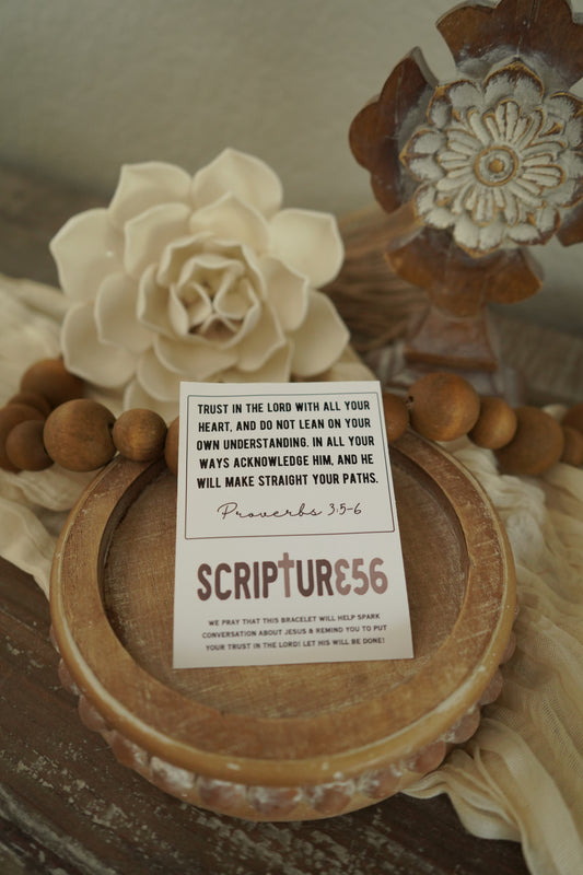 356 - Trust In The Lord Stretchy Bracelet SCRIPTUR356