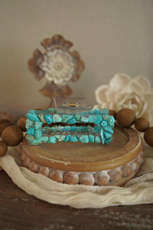 Halo Darlin' Turquoise Claw Clip