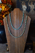 Load image into Gallery viewer, Maverick Sterling Silver Pearls and Turquoise Necklace - Various Lengths
