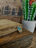 Load image into Gallery viewer, Statement Stamped Boulder Turquoise Ring
