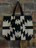 Load image into Gallery viewer, Charlie Black and Cream Aztec Tote

