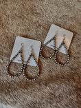 Load image into Gallery viewer, Natalie Navajo Pearl Style Teardrop Earrings
