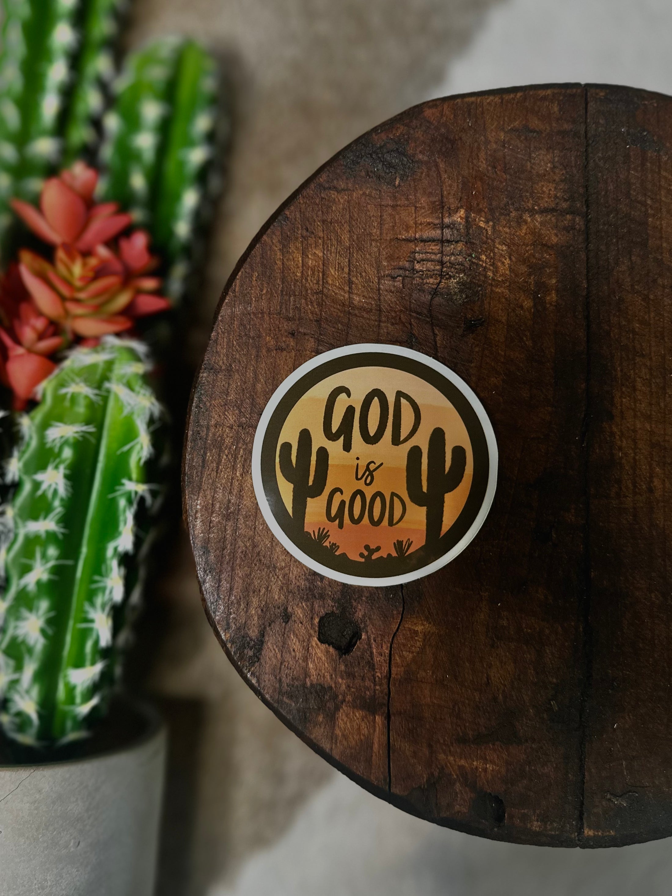 God is Good - Desert Sticker