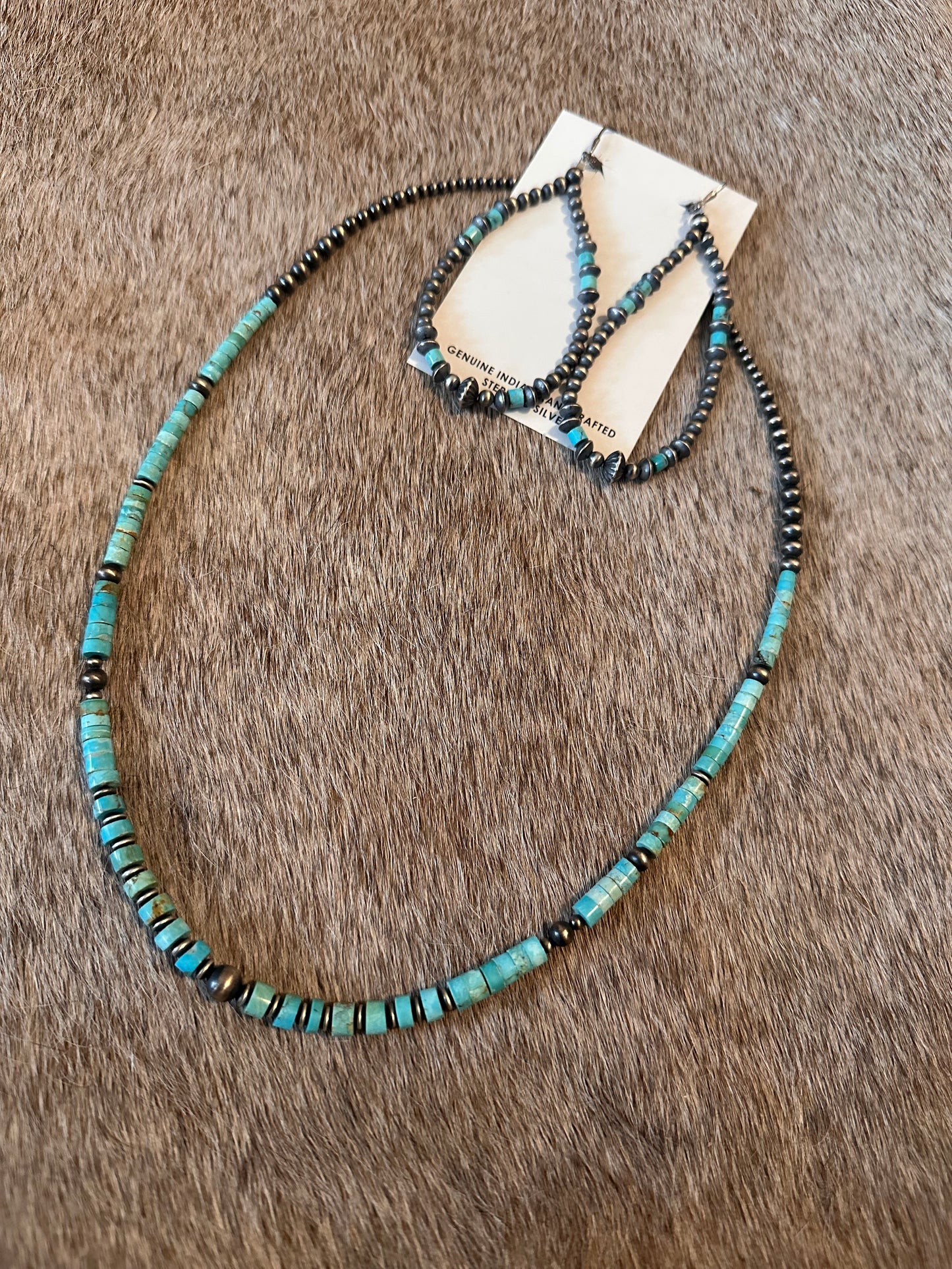 Rancher's Wife Navajo Style and Turquoise Jewelry Set