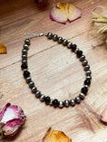 Load image into Gallery viewer, Black Onyx & Sterling Silver Pearl Choker – 14”
