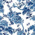Load image into Gallery viewer, Blue Vintage Floral Headband
