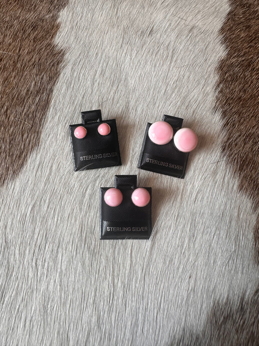 Pink Conch Dolly Studs