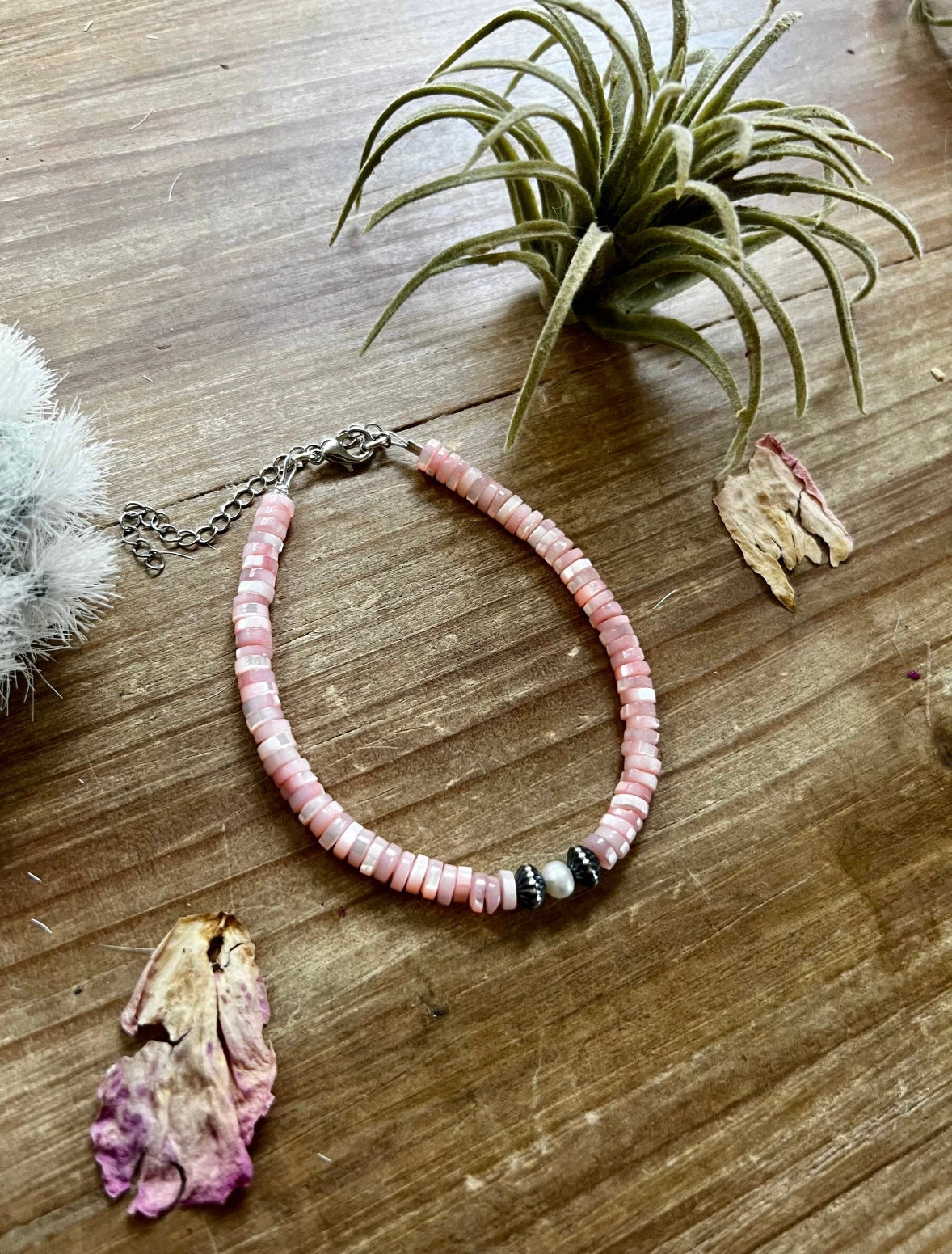 Pink Shell Anklet