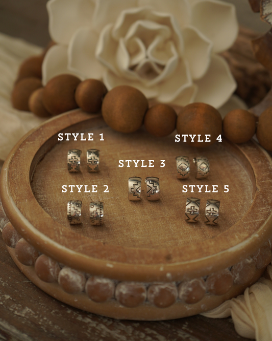 Sterling Silver Huggie Hoops